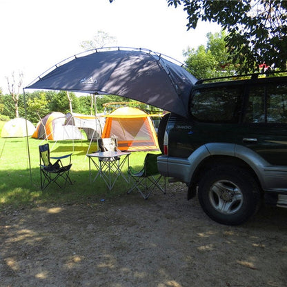Rynx | Laputa Outdoor Self-driving Barbecue Camping Vehicle Tail Car Side Tent, Color:Silver Coated