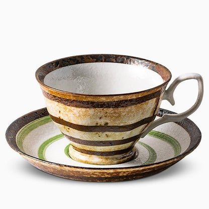 Rynx | 2-piece Set Stoneware Matcha Tea Cup and Plate
