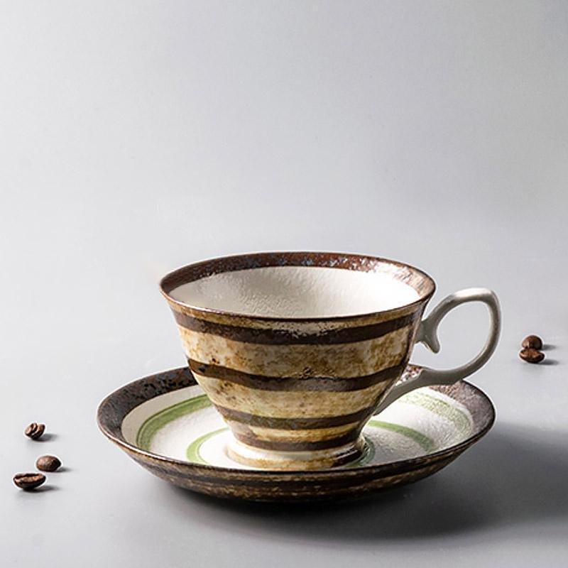 Rynx | 2-piece Set Stoneware Matcha Tea Cup and Plate