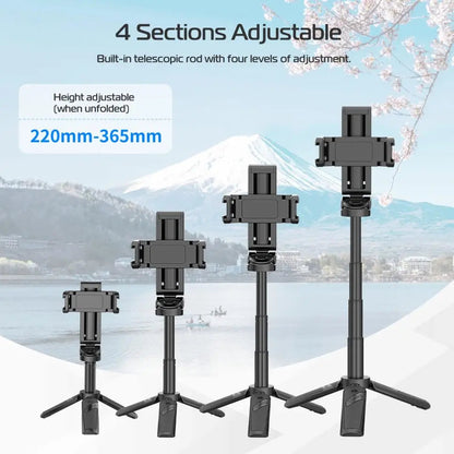 Rynx | Bag tripod with retractable handle and remote control