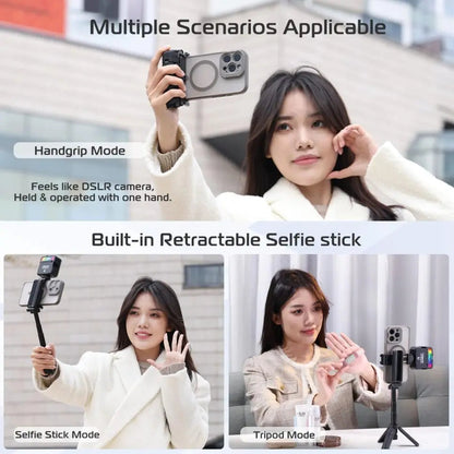 Rynx | Bag tripod with retractable handle and remote control