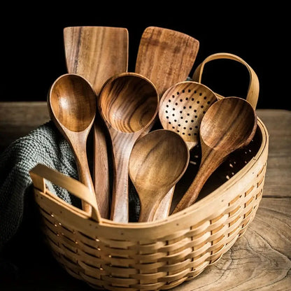 Rynx | Teak Wood Kitchen Utensil Set - Sustainable - Stylish - Functional
