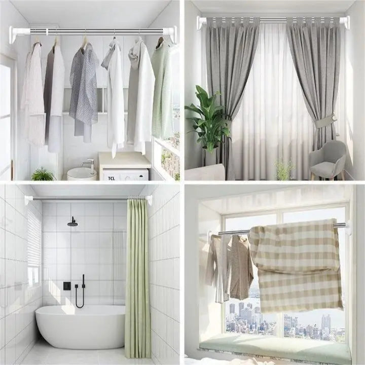 Rynx | Telescopic rod without drilling – Mounted in seconds for bathroom, kitchen & more!