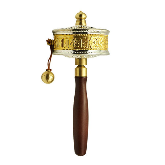 Rynx | Tibetan special craft wholesale hand-driven prayer wheel Buddhist talisman decorations pure copper prayer wheel