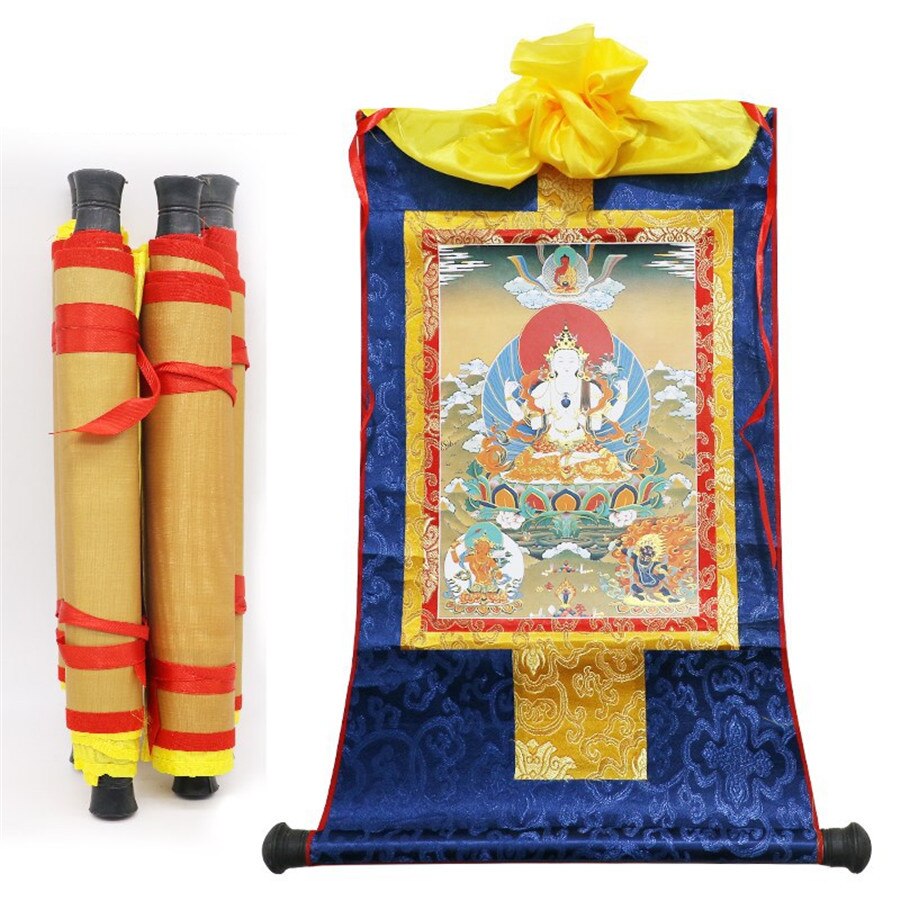 Rynx | Tibetan Thangkas Tibetan Hand-painted Buddhism Accessories Religious Scroll Painting Decoration Home