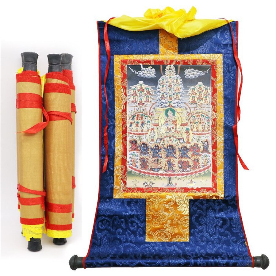 Rynx | Tibetan Thangkas Tibetan Hand-painted Buddhism Accessories Religious Scroll Painting Decoration Home