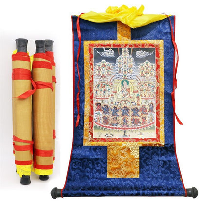 Rynx | Tibetan Thangkas Tibetan Hand-painted Buddhism Accessories Religious Scroll Painting Decoration Home