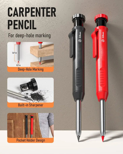 Rynx | Borehole carpenter pencil with refill set
