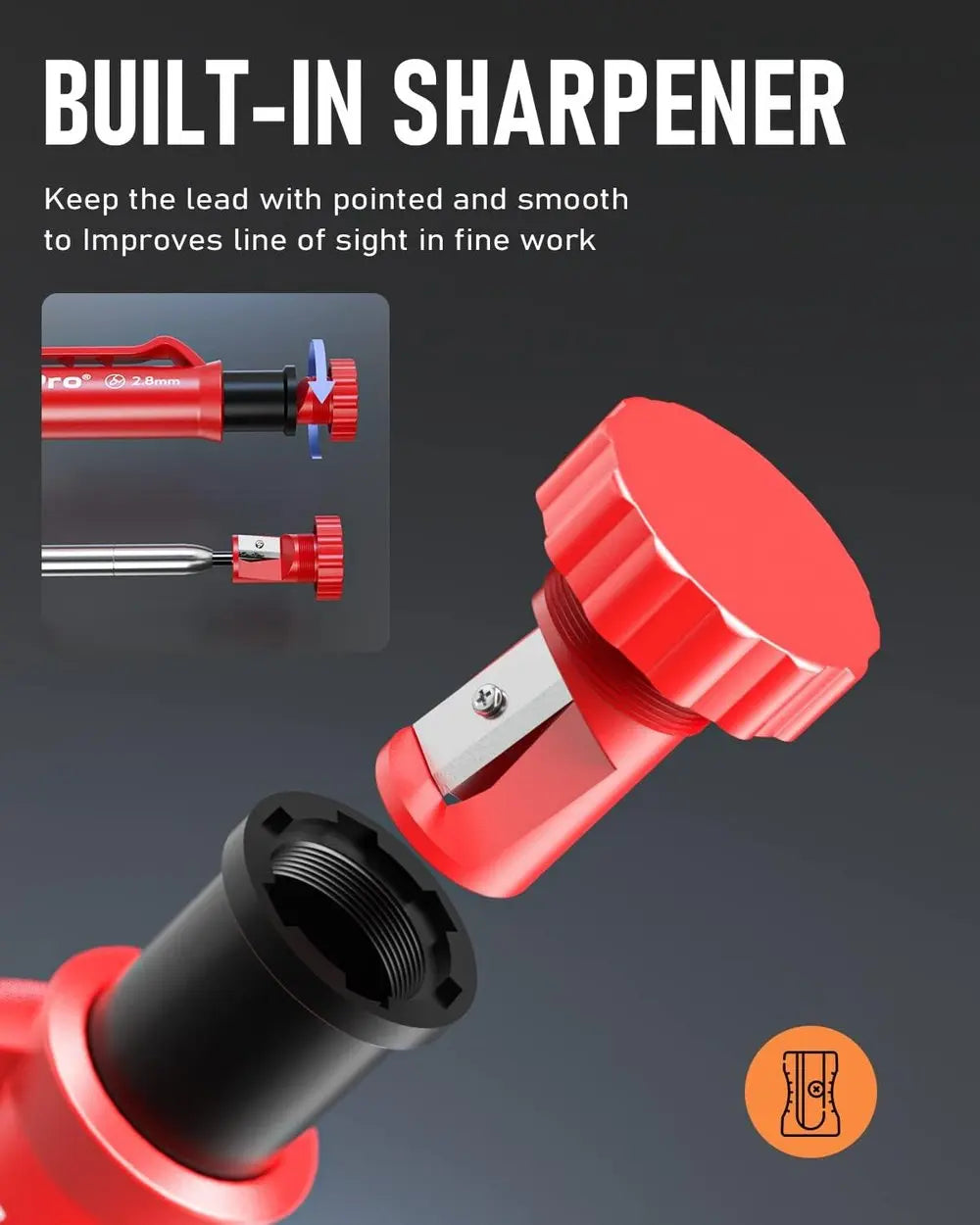 Rynx | Borehole carpenter pencil with refill set