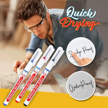 Rynx | Deep hole marker with long tip – Smudge-proof & waterproof (set of 3)