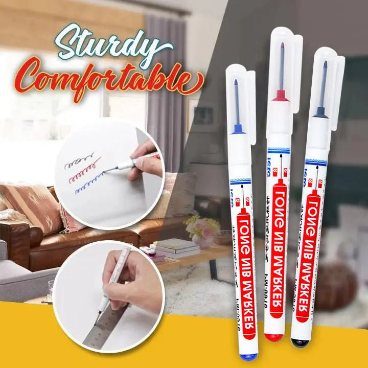 Rynx | Deep hole marker with long tip – Smudge-proof & waterproof (set of 3)