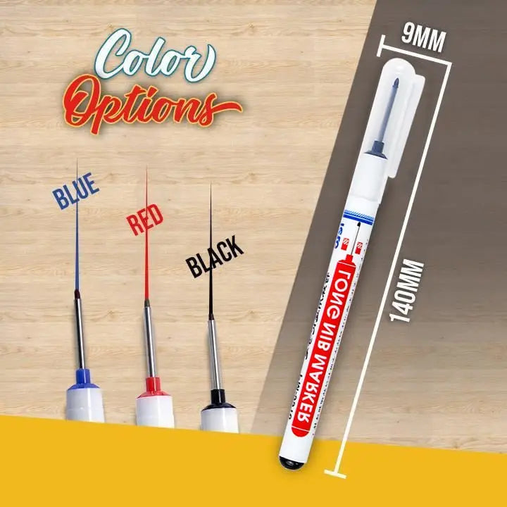Rynx | Deep hole marker with long tip – Smudge-proof & waterproof (set of 3)