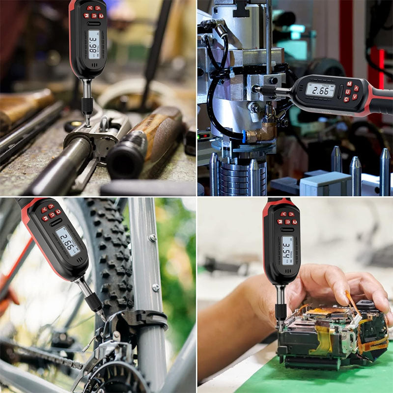 Rynx | Digital Torque Screwdriver 2.66-53.1 in-lbs/0.3-6 Nm Adjustable Screwdriver Torque Wrench Set with Buzzer/LED Indicator Notification