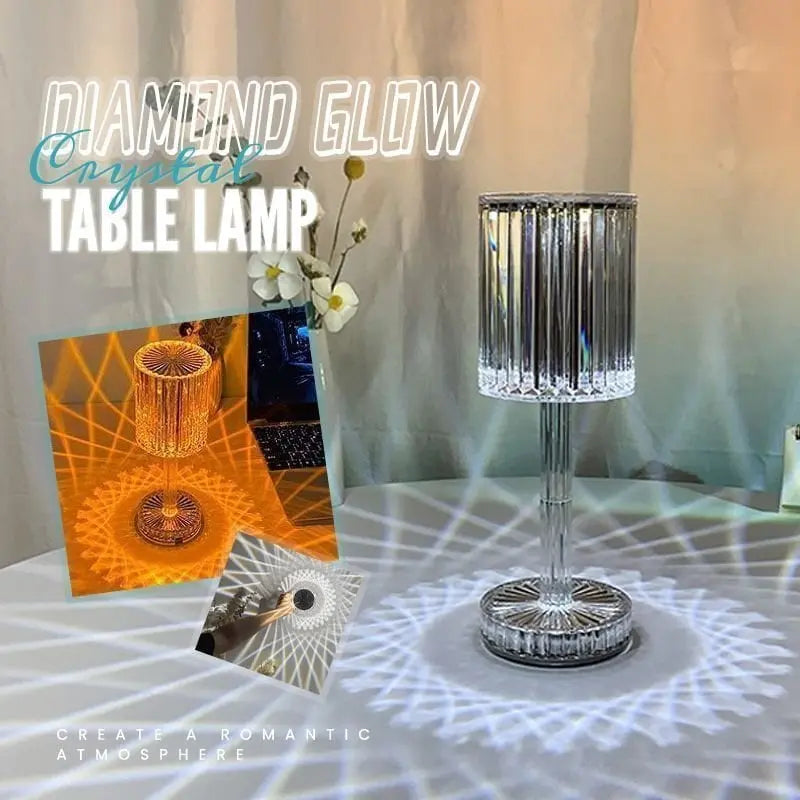 Rynx | Touch crystal lamp - 3-level dimmable light colors with elegant diamond cut!