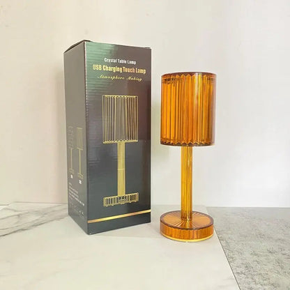 Rynx | Touch crystal lamp - 3-level dimmable light colors with elegant diamond cut!