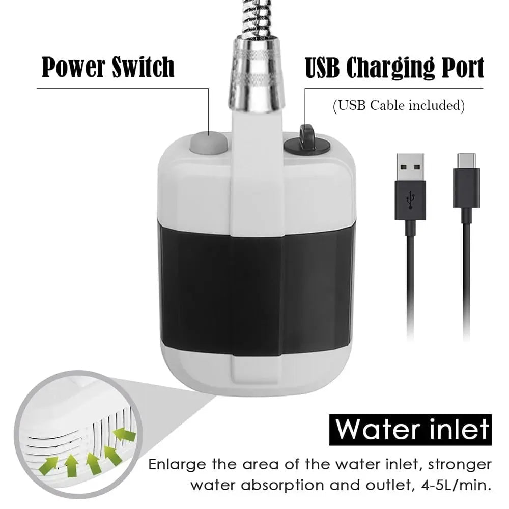 Rynx | Portable Camping Shower 2025 – Showering like at home, no matter where you are