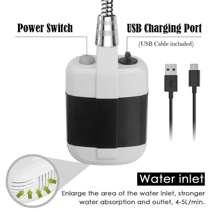 Rynx | Portable Camping Shower 2025 – Showering like at home, no matter where you are