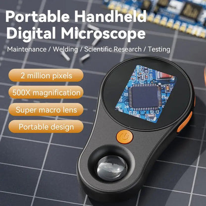 Rynx | Portable Digital Handheld Magnifier with 500x Magnification & 2" LCD