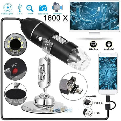 Rynx | Portable digital camera microscope with 1600x zoom