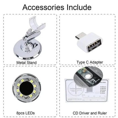 Rynx | Portable digital camera microscope with 1600x zoom