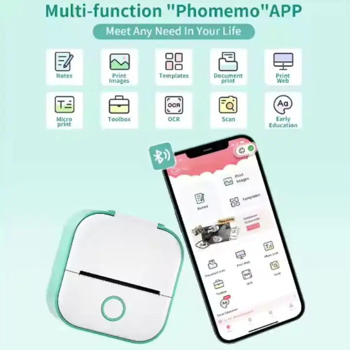 Rynx | Portable Mini Printer – Roll included