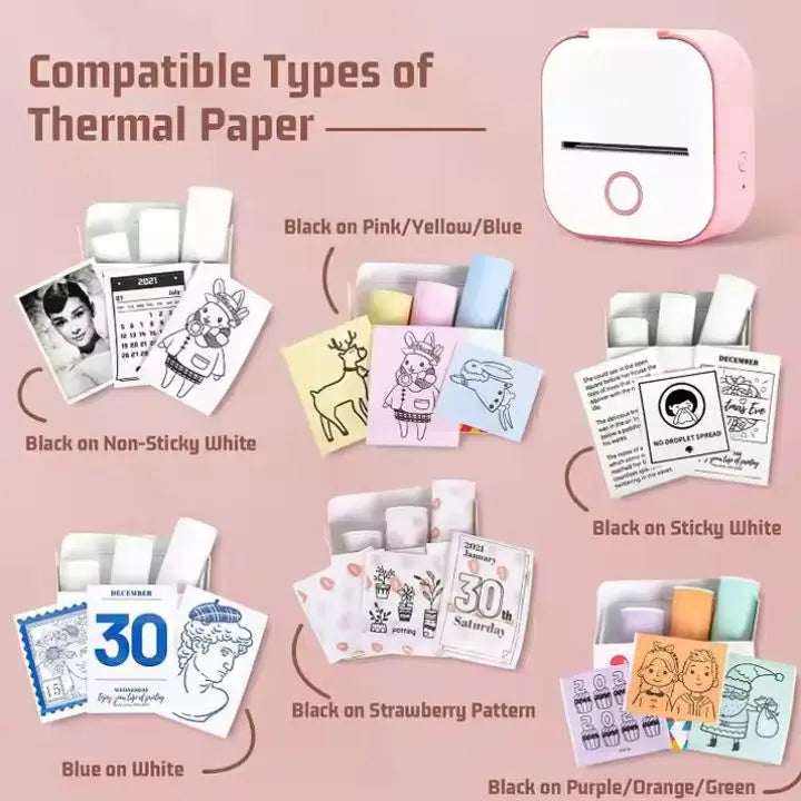 Rynx | Portable Mini Printer – Roll included