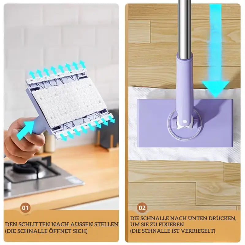 Rynx | Cloth Switching Mini Mop (With 100 Cleaning Sheets)