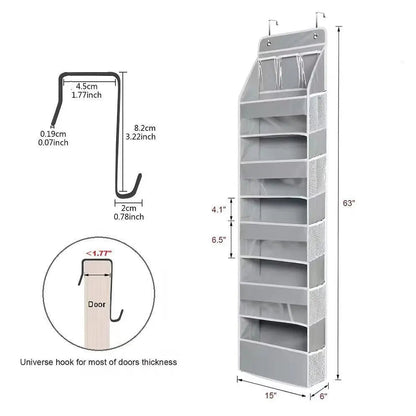 Rynx | Door Hanging Organizer with Mesh Compartments – 5-Tier Storage System