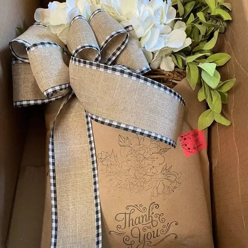 Rynx | Door hanger with cream hydrangeas – rattan basket wreath with artificial flowers