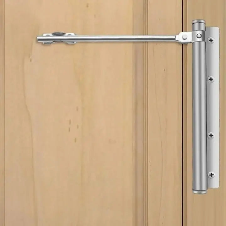 Rynx | Automatic door closer – Stainless steel, quiet, easy installation Silver