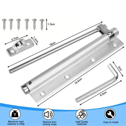 Rynx | Automatic door closer – Stainless steel, quiet, easy installation