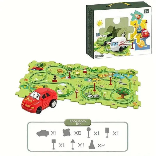 Rynx | Kids Track Car Set