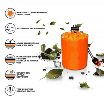 Rynx | Survival Sleeping Bag Ultralight – Fits in the Bag & Thermal Insulating