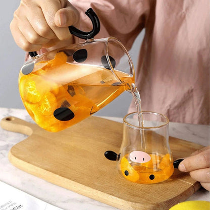 Rynx | Udderly Glass Kettle & Cup Set