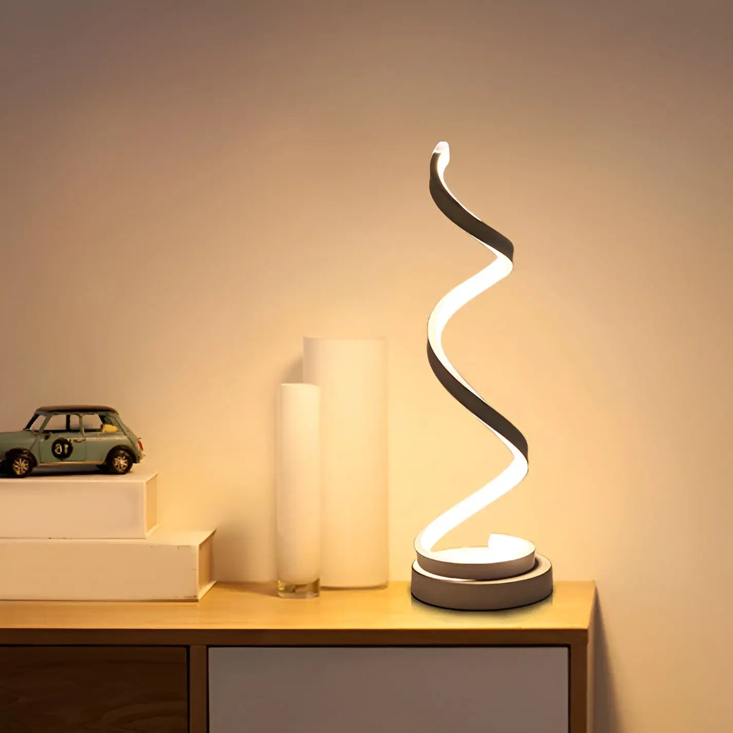 RYNX | Spiral Glow LED Desk Lamp – Energy Efficient, Sustainable & Eye-Friendly Design