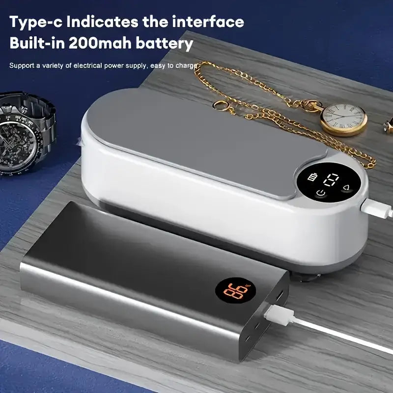 Rynx | Ultrasonic Deep Cleaning Device – For Jewelry, Glasses, Dentures, and Makeup Brushes