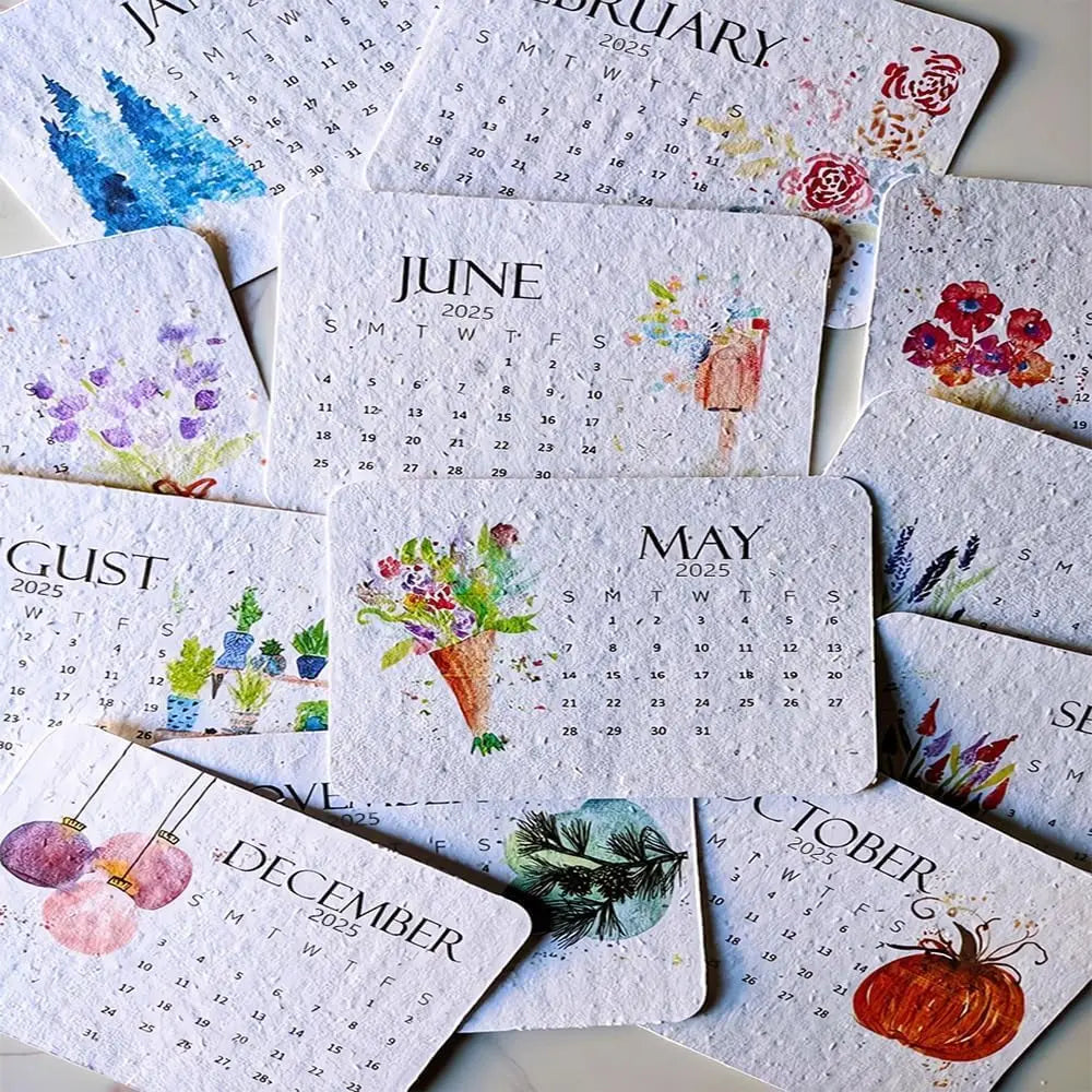 Rynx | Eco-friendly Plantable Seed Calendar 2025 – Grow Year-Round