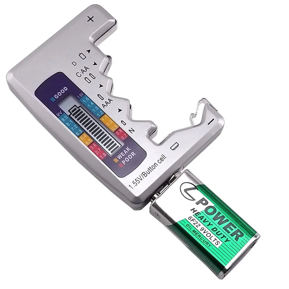 Rynx | Universal Battery Tester – Quick Test for AA, AAA, 9V & Button Cells