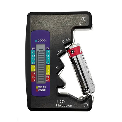 Rynx | Universal Battery Tester – Quick Test for AA, AAA, 9V & Button Cells