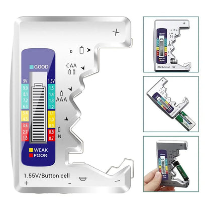 Rynx | Universal Battery Tester – Quick Test for AA, AAA, 9V & Button Cells