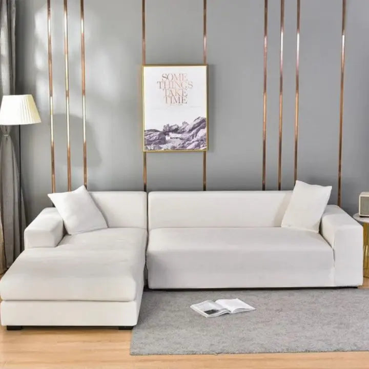 Rynx | Universal Sofa Cover – Stain Resistant & Elastic for PRedection White