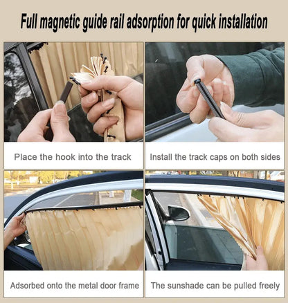 Rynx | Universal sunshade for car windows with magnetic attachment and UV pRedection