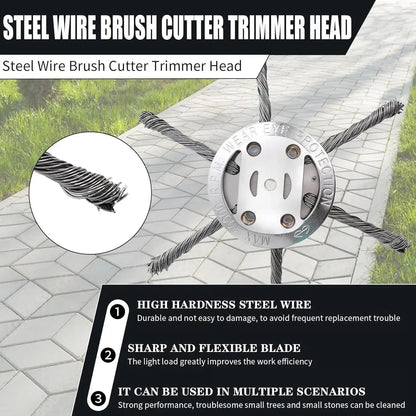 Rynx | Remove weeds like a pro – with the 6-inch steel brush head