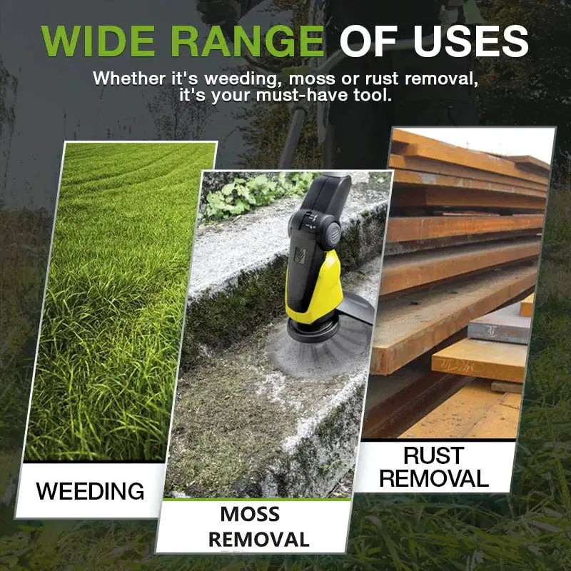 Rynx | Remove weeds like a pro – with the 6-inch steel brush head
