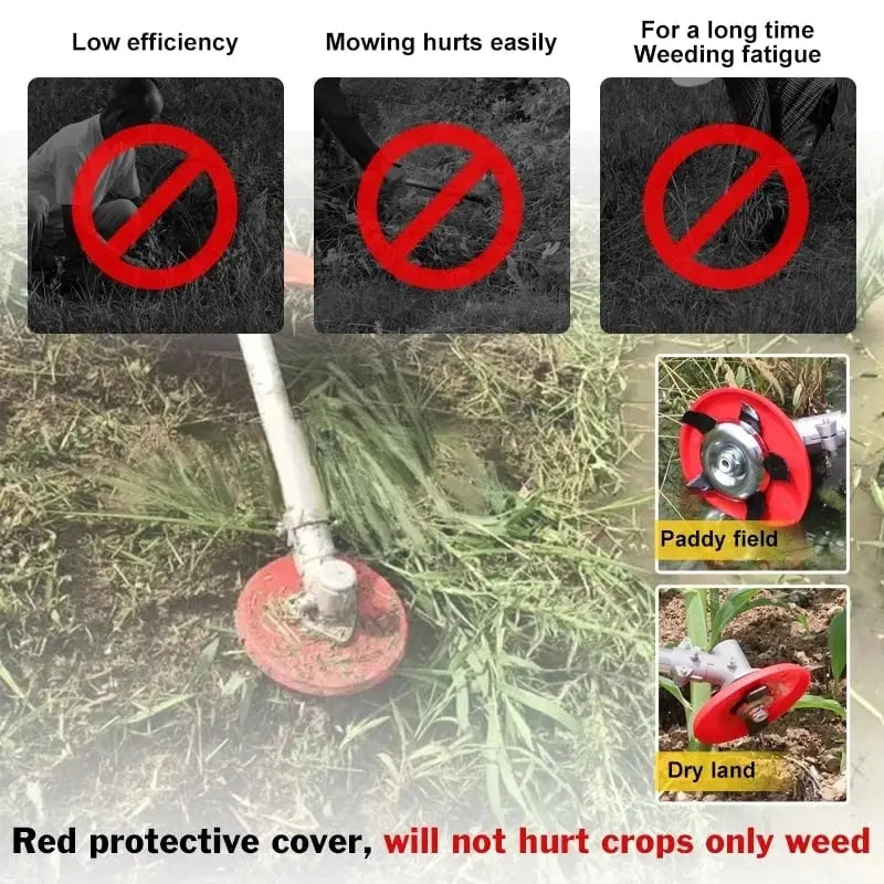 Rynx | Weed Disc made of Manganese Steel – Efficient Weed Control for Garden and Lawn