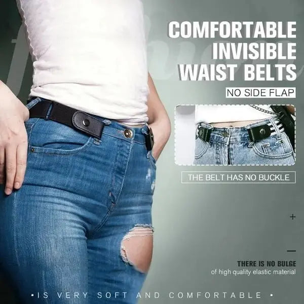 Rynx | Invisible elastic waistband belts without buckle – The perfect belt for women's jeans!