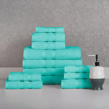 Rynx | 12-piece: Bibb Home Egyptian Cotton Towel Set