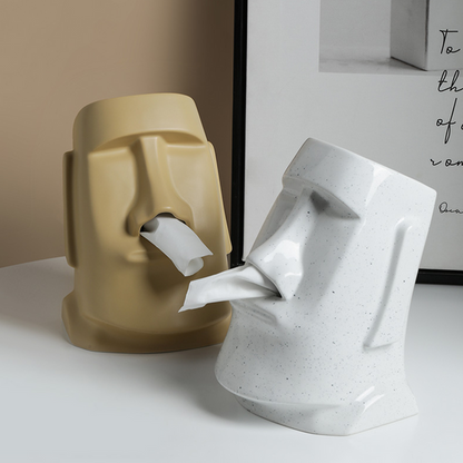Rynx | StatueTissue - unusual Moai scarf holder for stylish spaces