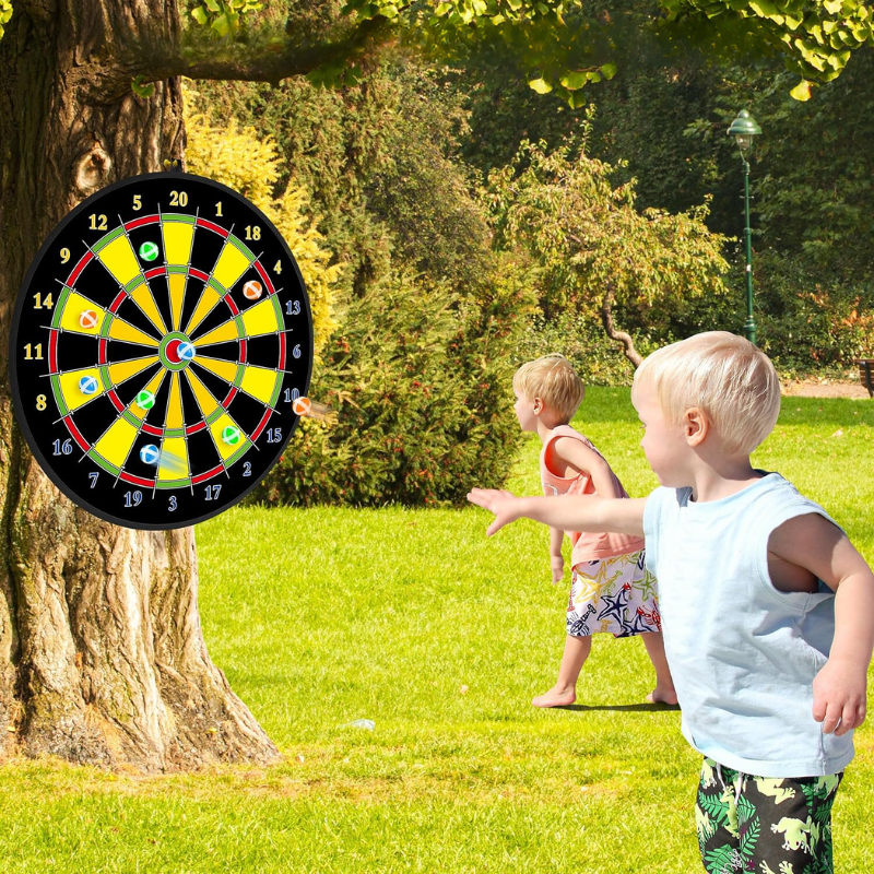RYNX | Large Children's Dartboard with Sticky Darts