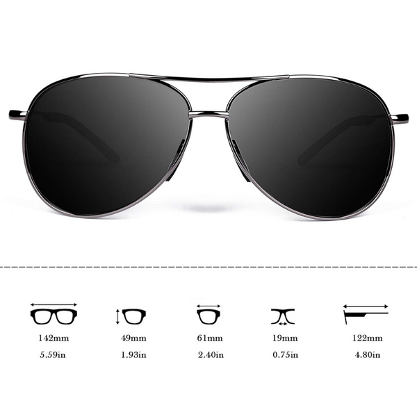 Polarisierte Aviator Sonnenbrille Unisex